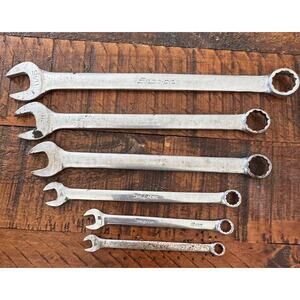6pc Snap-On Tools OEX Combination Wrench Set 11/16-5/8-9/16-3/8-8mm-1/4